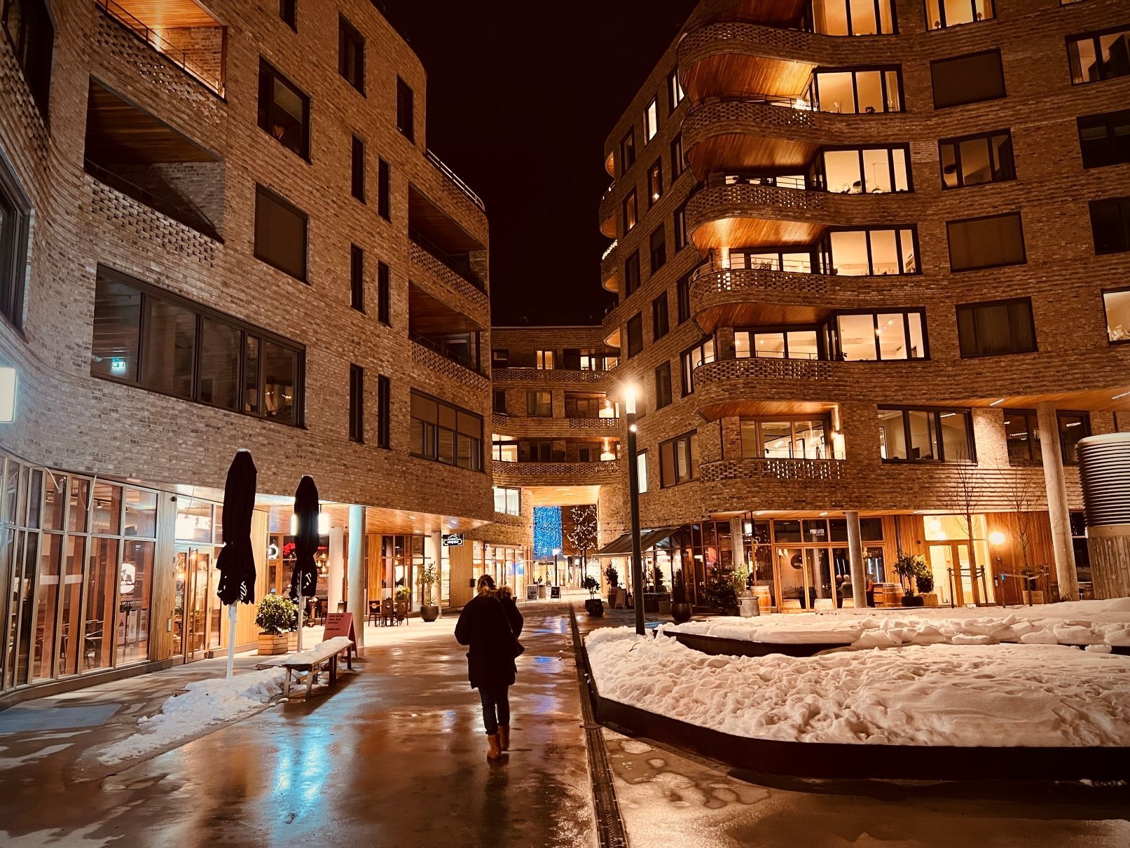 Wesselkvartalet en desemberkveld (Foto: Steinar Kristensen)