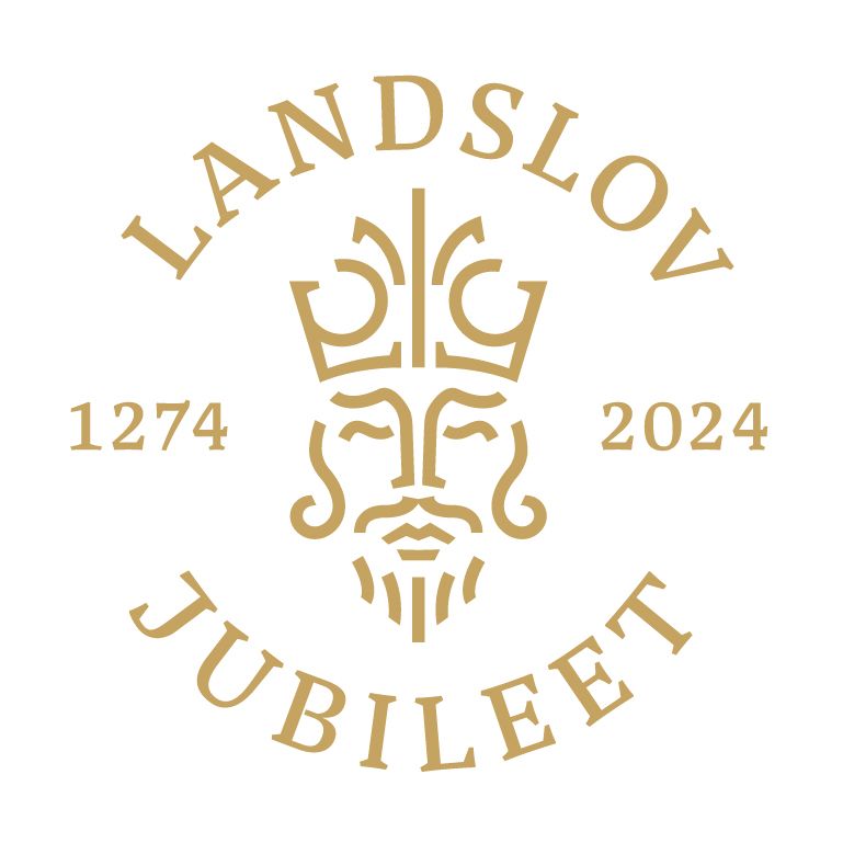 Landslovsjubileets logo (Kilde: Nasjonalbiblioteket).