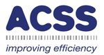 A blue and white ACSS logo for improving efficiency