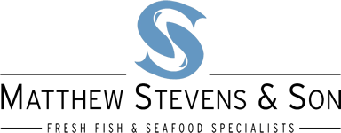 The logo for matthew stevens & son fresh fish & seafood specialists