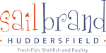 A logo for sail brand huddersfield fresh fish shellfish and poultry