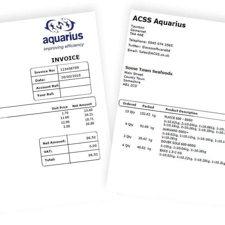 Two pieces of paper with one that says aquarius on it