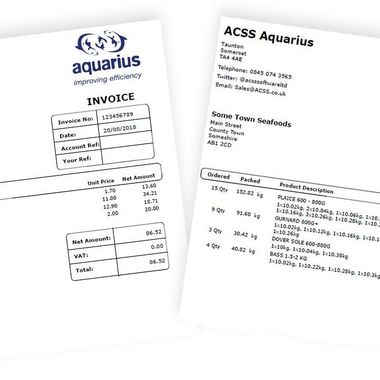 Two pieces of paper with one that says aquarius on it