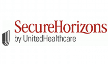 The logo for secure horizons by united healthcare is red and black.