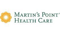 The martin 's point health care logo has a sun on it.