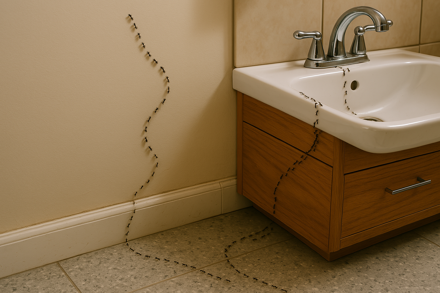 bathroom ants