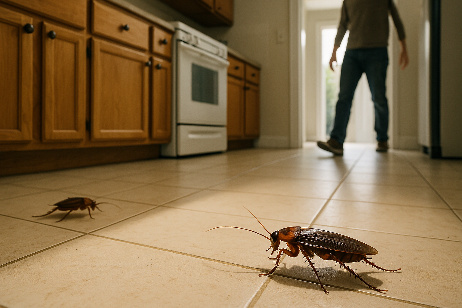 cockroaches out in house
