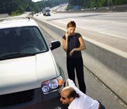 Woman, Roadside Assistance in Lindsay, CA