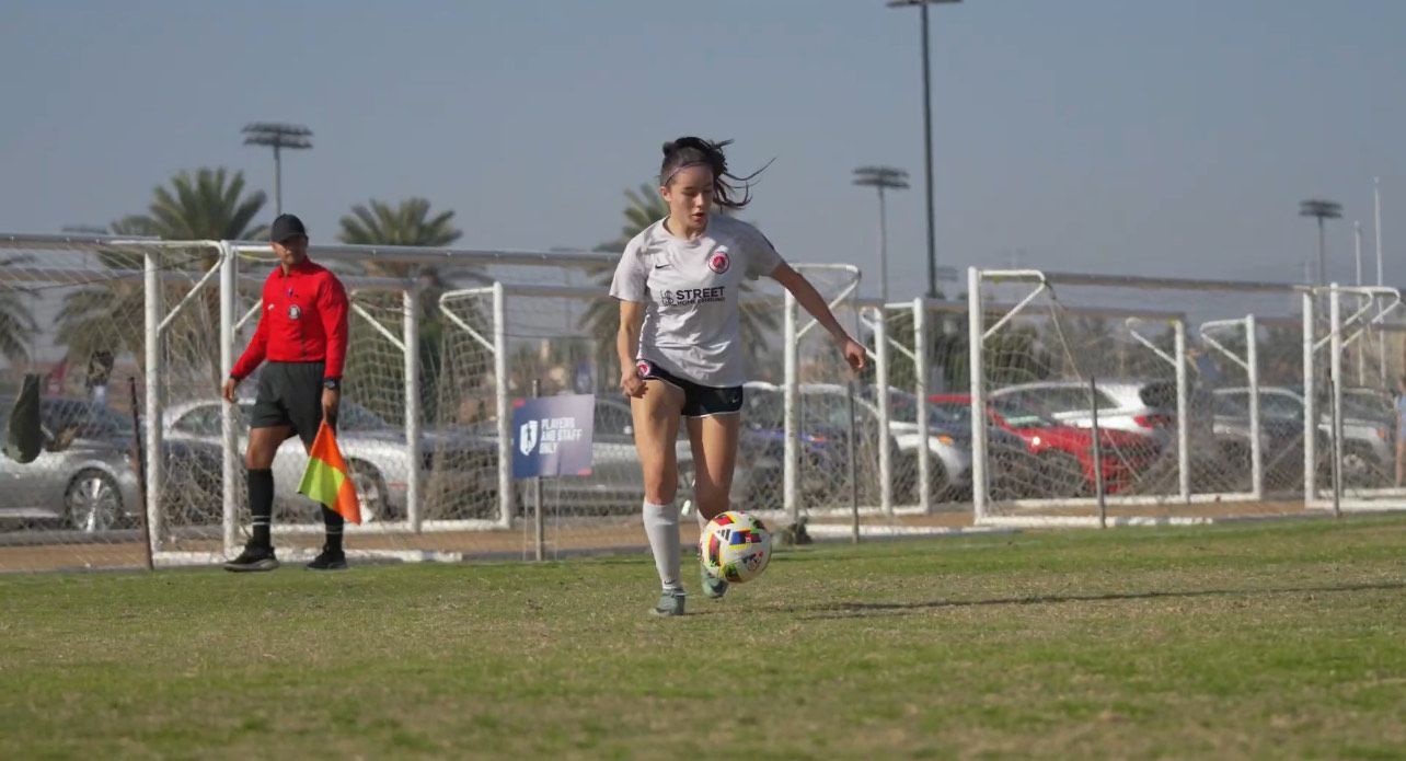 Sacramento United soccer player in action with Byga