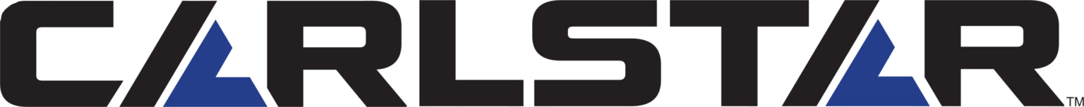 The CARSTAR company logo, featuring the brand name in black sans-serif lettering with stylized blue triangular accents.