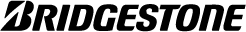 The black Bridgestone logo, featuring a stylized capital 'B' icon next to the brand name in a bold, sans-serif font.