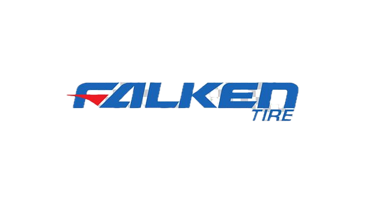 The blue and red Falken Tire logo featuring bold, stylized lettering on a white background.