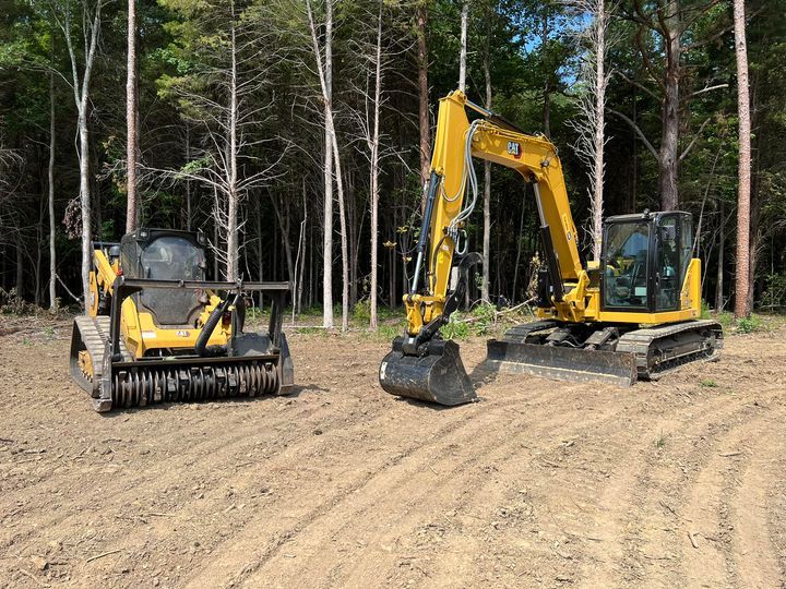 Heavy Machinery In Forest Plot — Archdale, NC — SDJ Land Management, Inc.