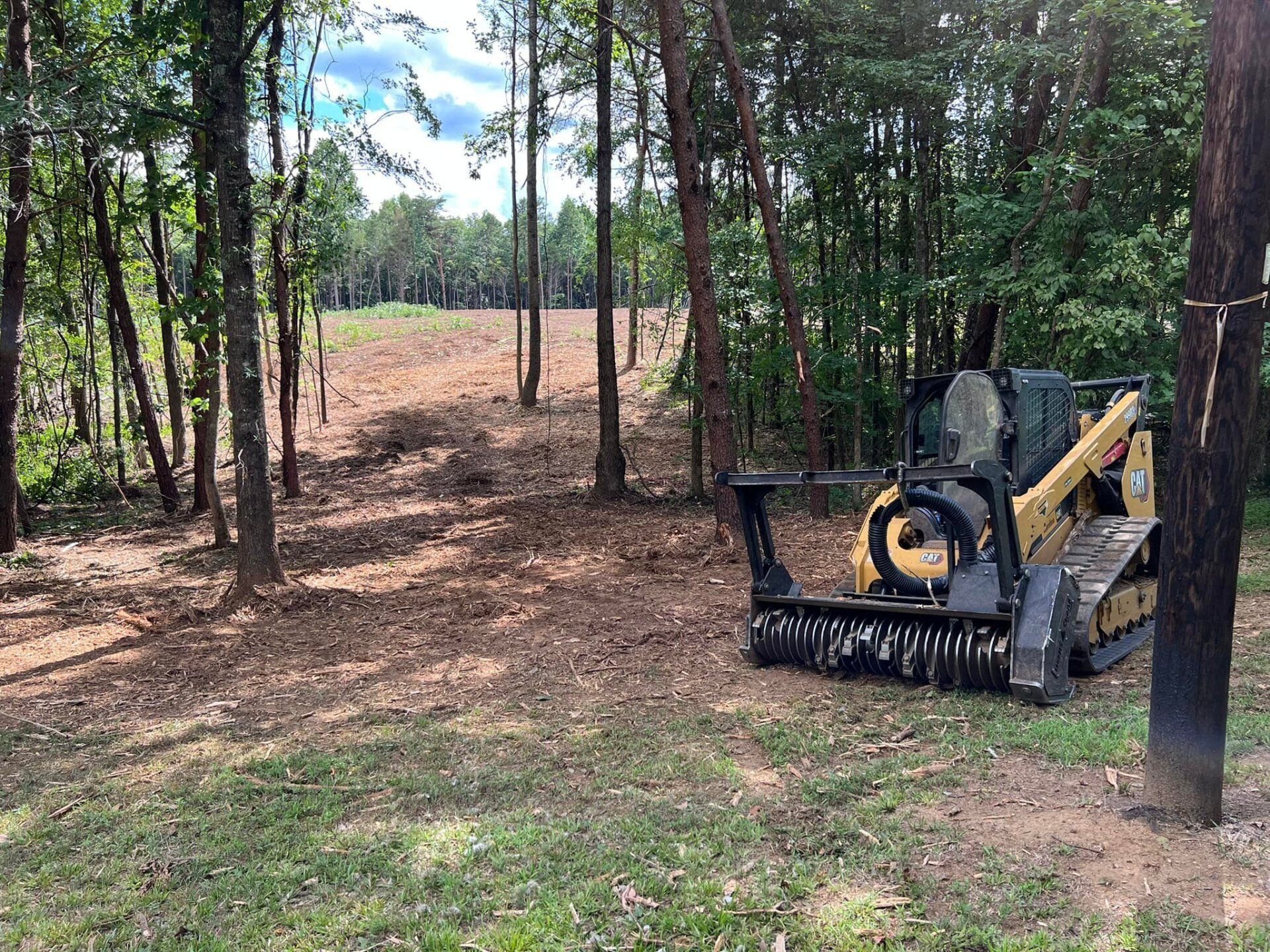 Heavy Machine In Forest — Archdale, NC — SDJ Land Management, Inc.