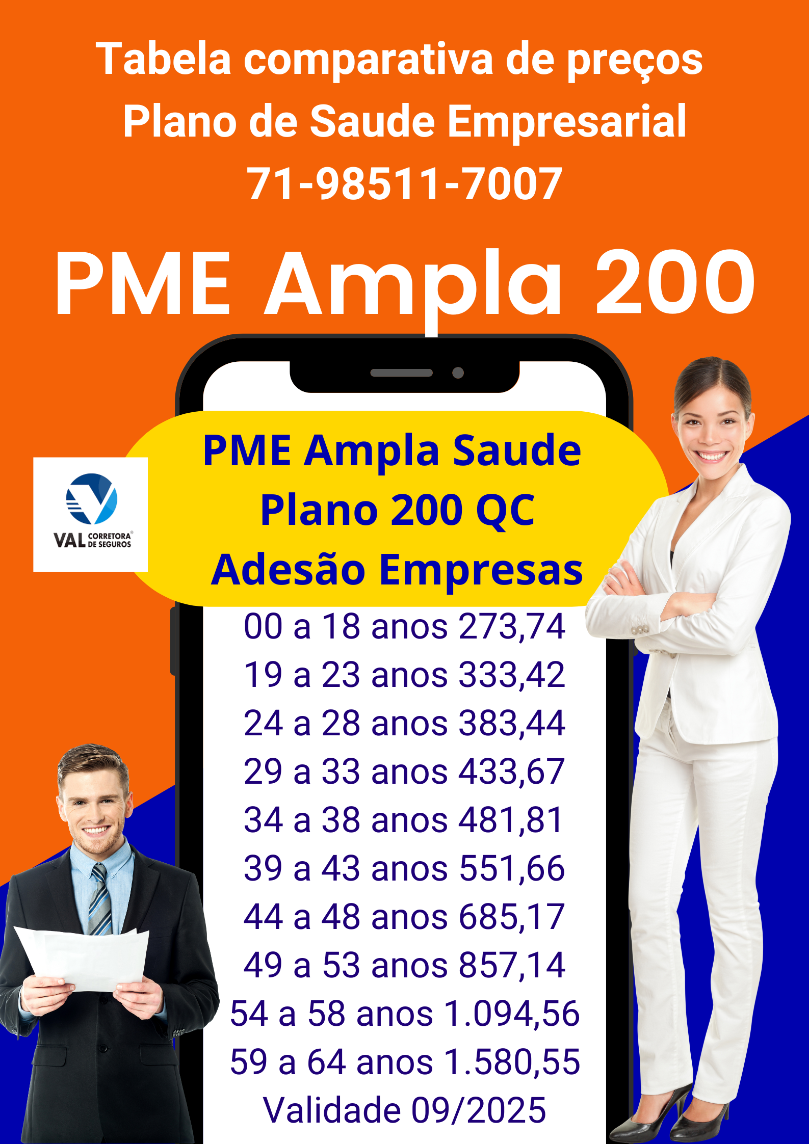 Tabelas de preços planos de saude 