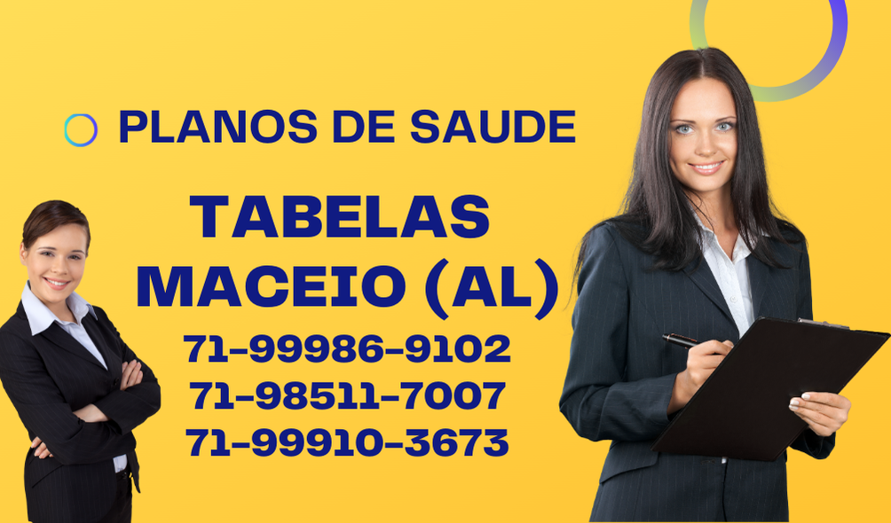 Anúncio de planos de saúde. informações de contato para Maceio (AL).