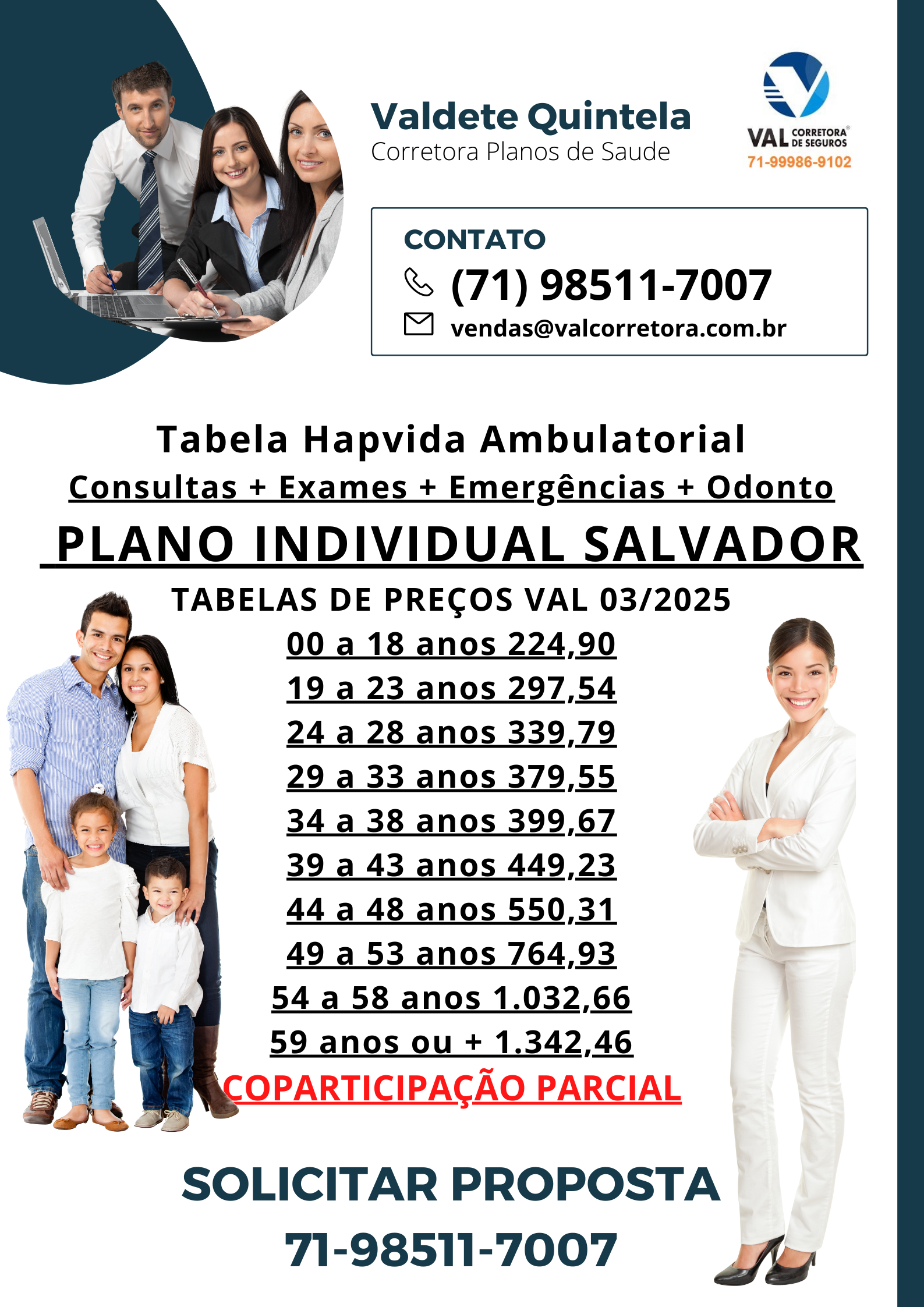 Plano de Saúde Individual ou Familiar
Hapvida Intermedica para pessoa fisica