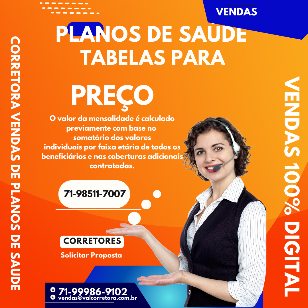 tabelas de preços deplanos de saude com coparticipação em salvador-bahia