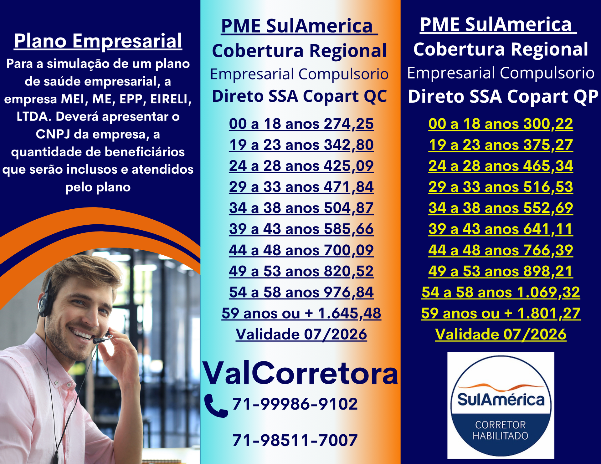 tabela de preços sulamerica para empresas