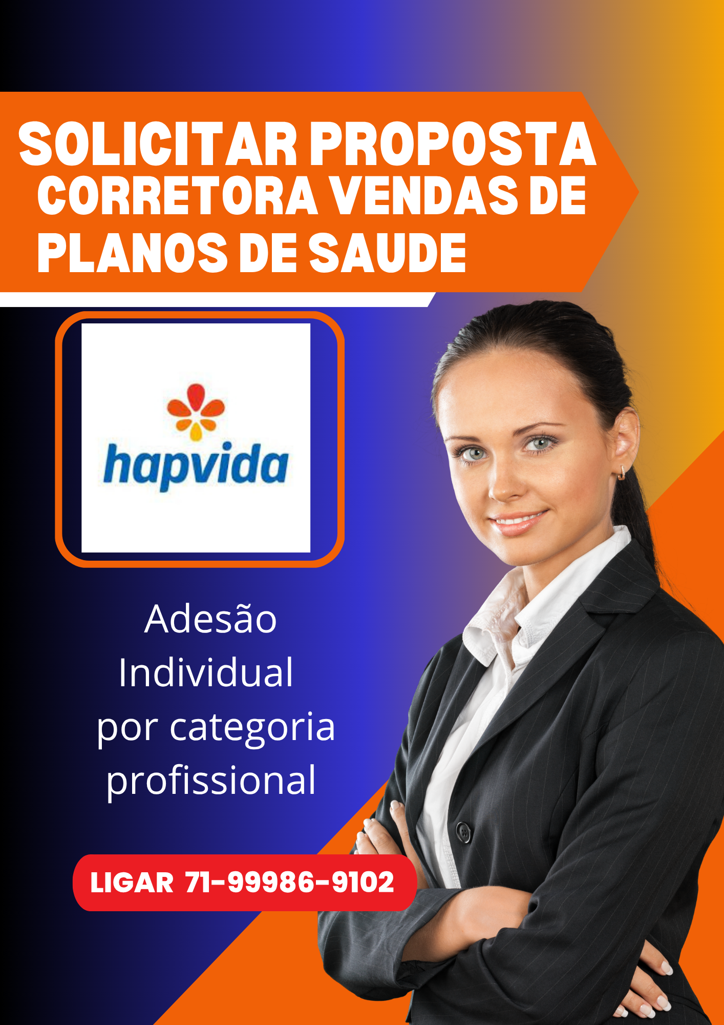corretor vendas de planos de saude Hapvida Adesão Individual
