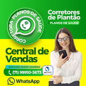 Anúncio de planos de saúde telefone, informações de contato