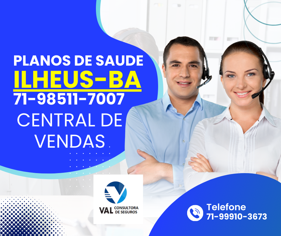 Anúncio de plano de saúde: Ilhéus-BA, números de telefone, 