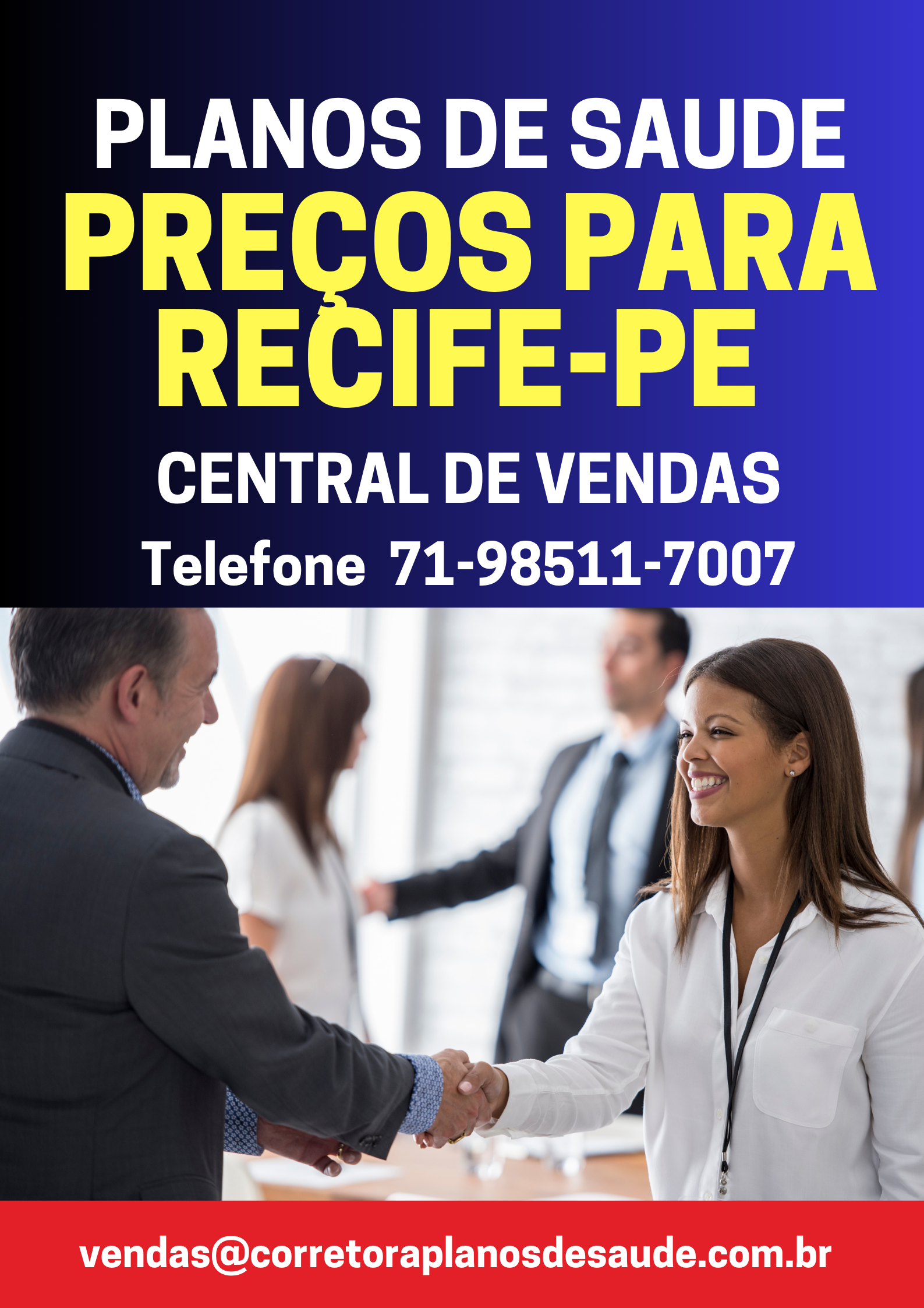 corretor vendas de planos de saude para recife-pe