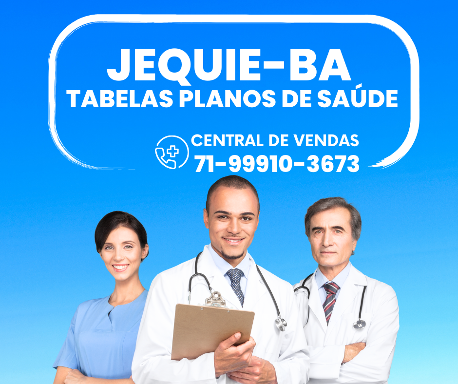Anúncio de planos de saúde em Jequié-BA, com informações de contato 