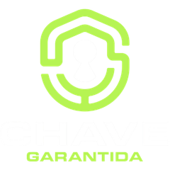 Logotipo em forma de escudo verde com a palavra 