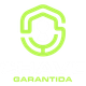 Logotipo em forma de escudo verde com a palavra 