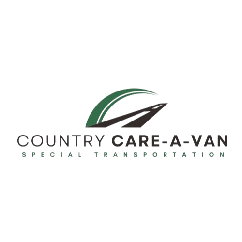 A logo for country care-a-van special transportation
