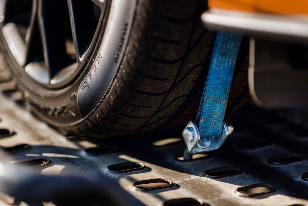 A Close Up Of A Tire On A Tow Truck — Tim's Towing and Transport In Cardiff, NSW