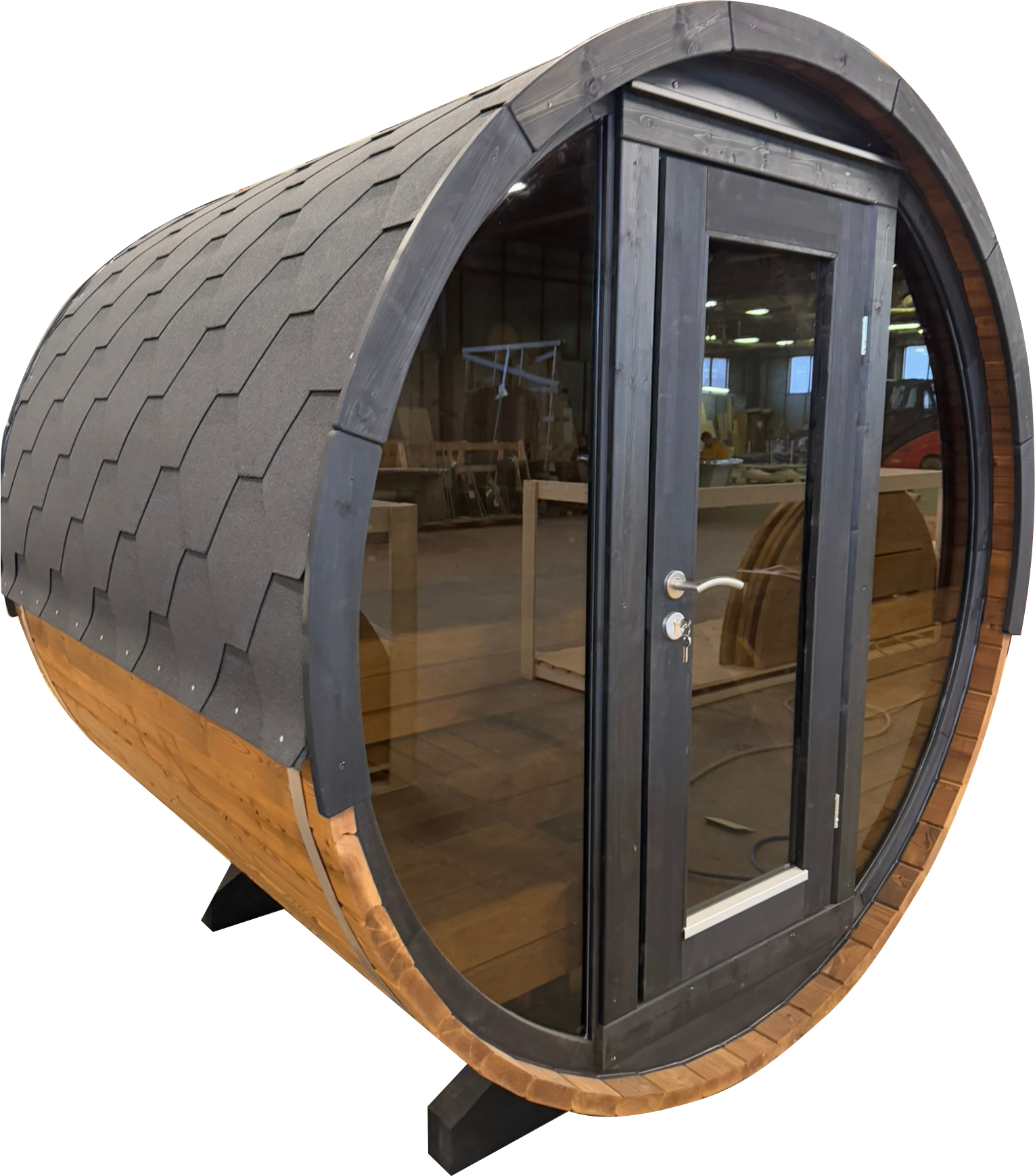 Oval udendørs sauna model BS-EGG