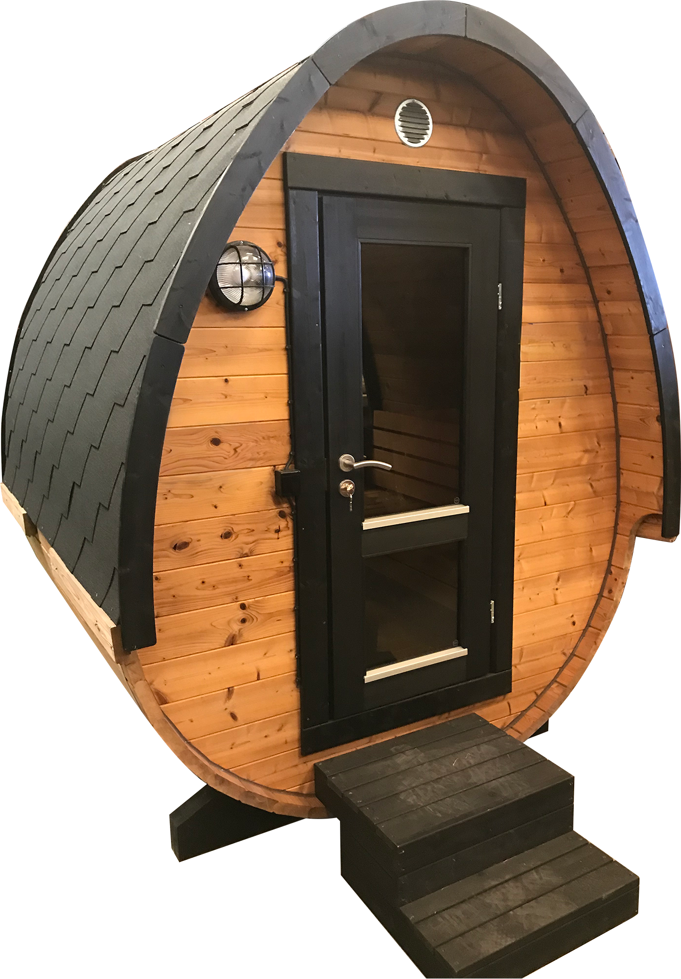 Oval udendørs sauna model BS-EGG