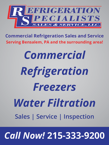 Call Now Bensalem Pennsylvania RS Sales Refrigeration Sales Service Inspection