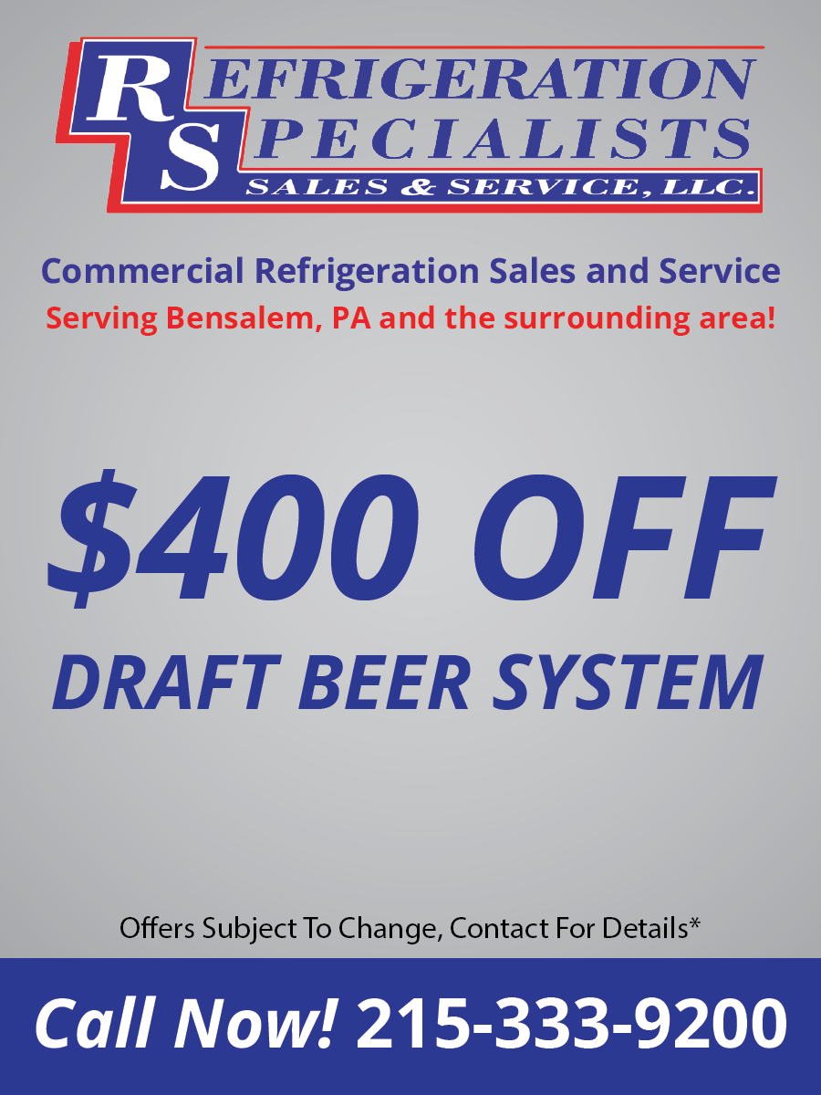 Bensalem Pennsylvania RS Sales Draft Beer System