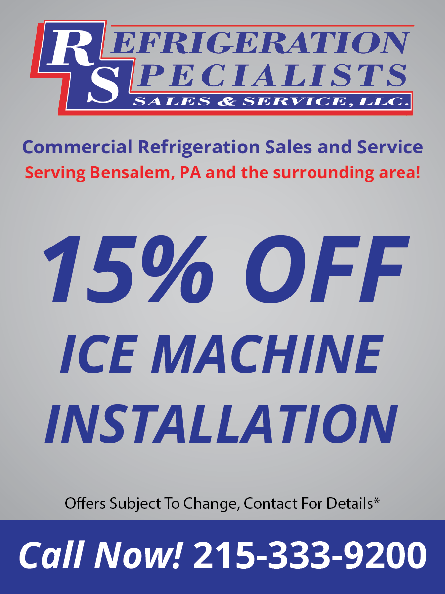 Bensalem Pennsylvania RS Sales Ice Machine Installation