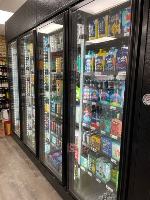 large commercial display refrigerator