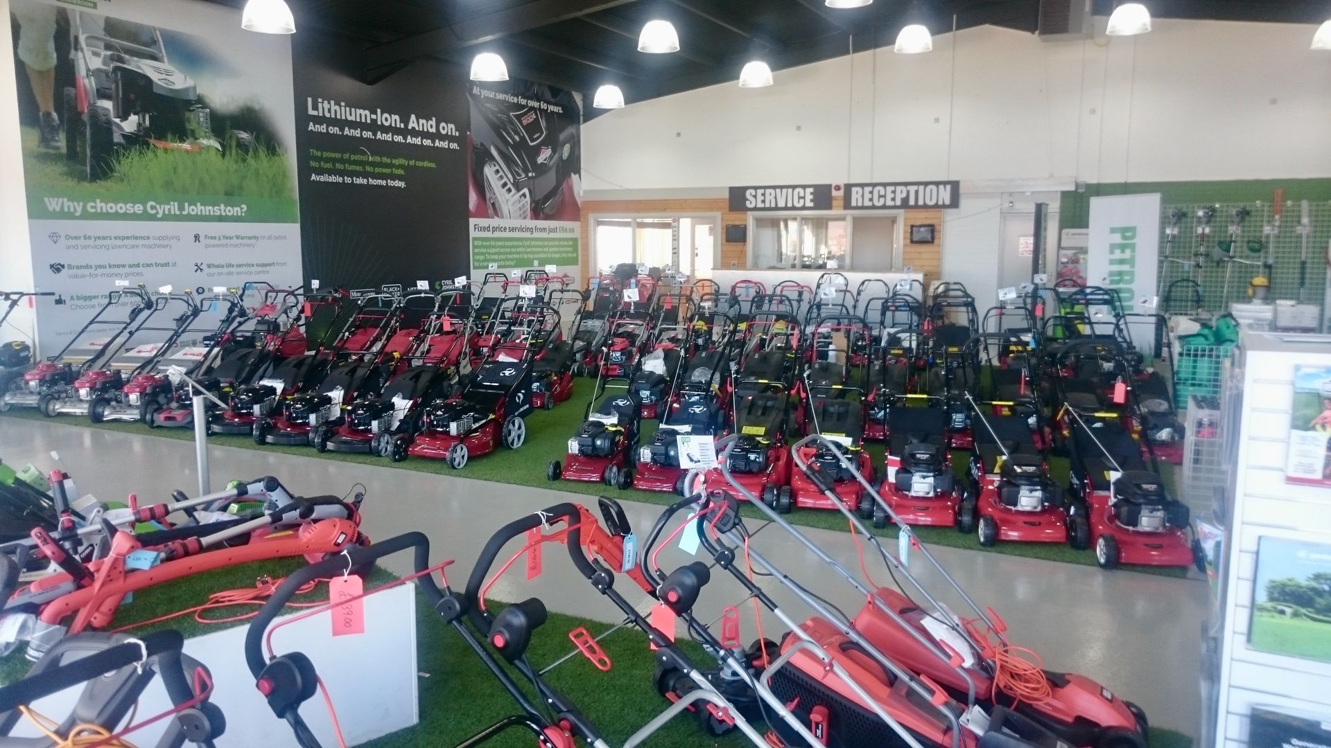 Photograph of the Cyril Johnston Retail Showroom, near Carryduff, Belfast, United Kingdom.