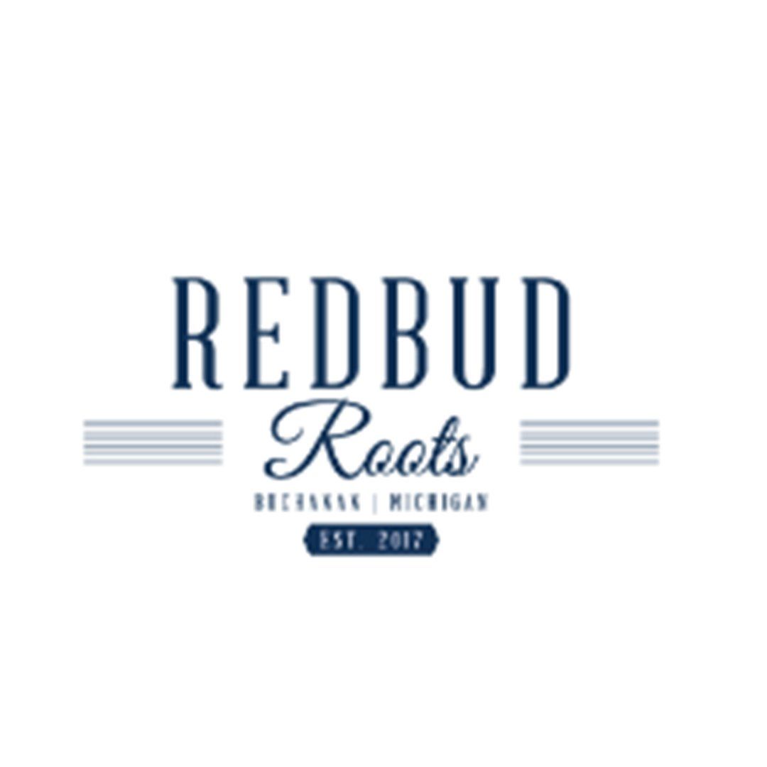 Redbud Roots logo used in a customer testimonial  on StashStock's CannaSales page
