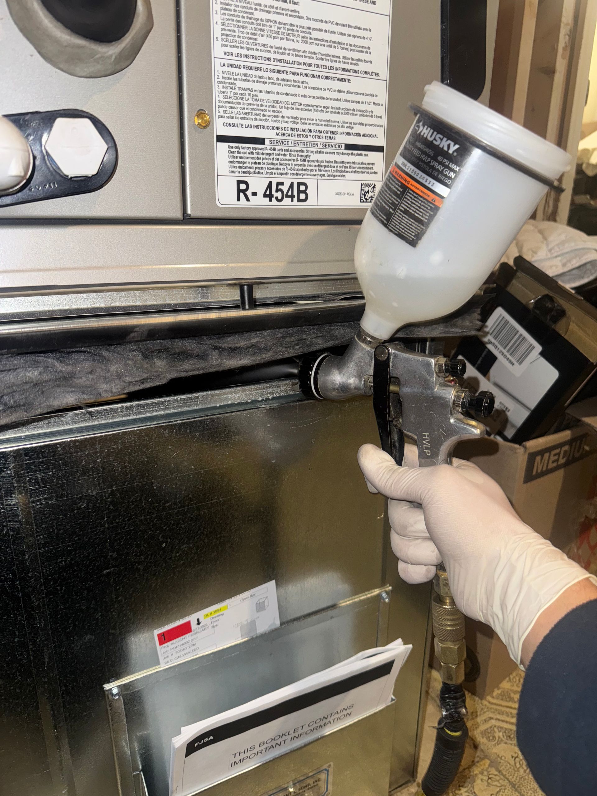 CleanFlow Pros Airduct cleaning  Before After picture