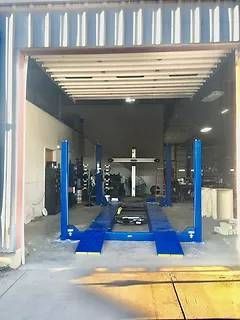 Brand new service lift at Stuarts Hometown Auto | Stuart's Hometown Auto