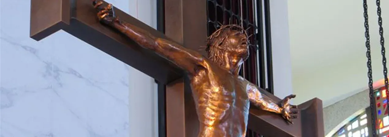 Sculpture of Jesus Christ on a Cross