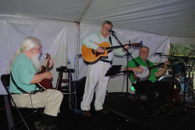 Man plays the guitar.