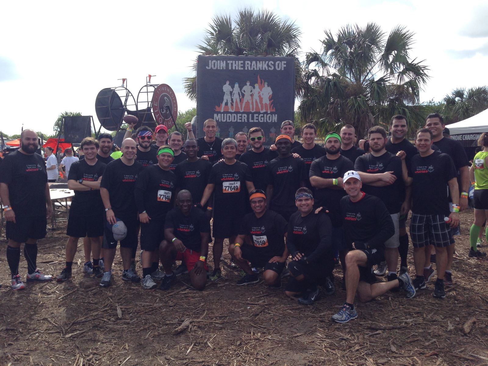 34 seminarians and faculty members completed the Tough Mudder