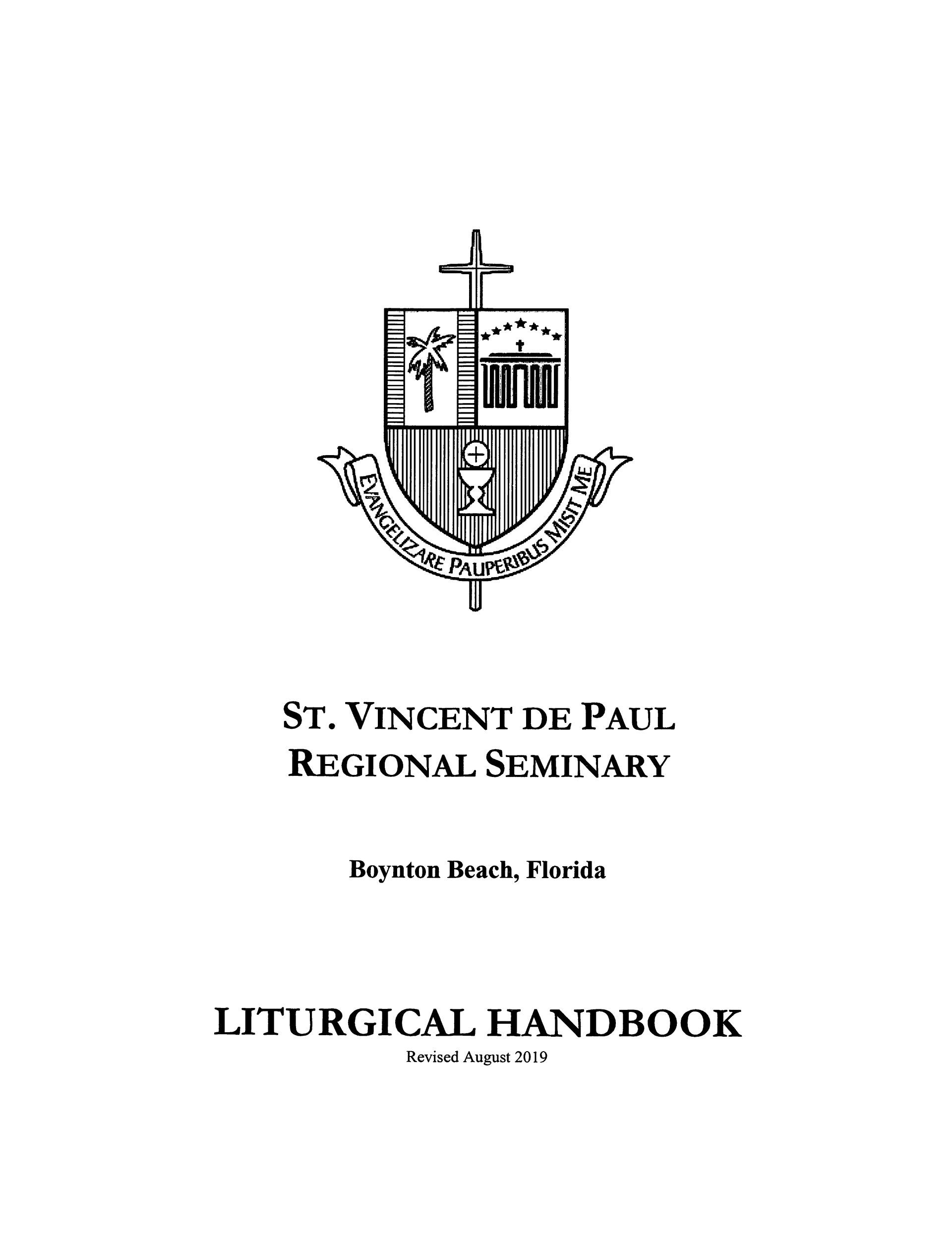 Cover Page of the Liturgical Handbook