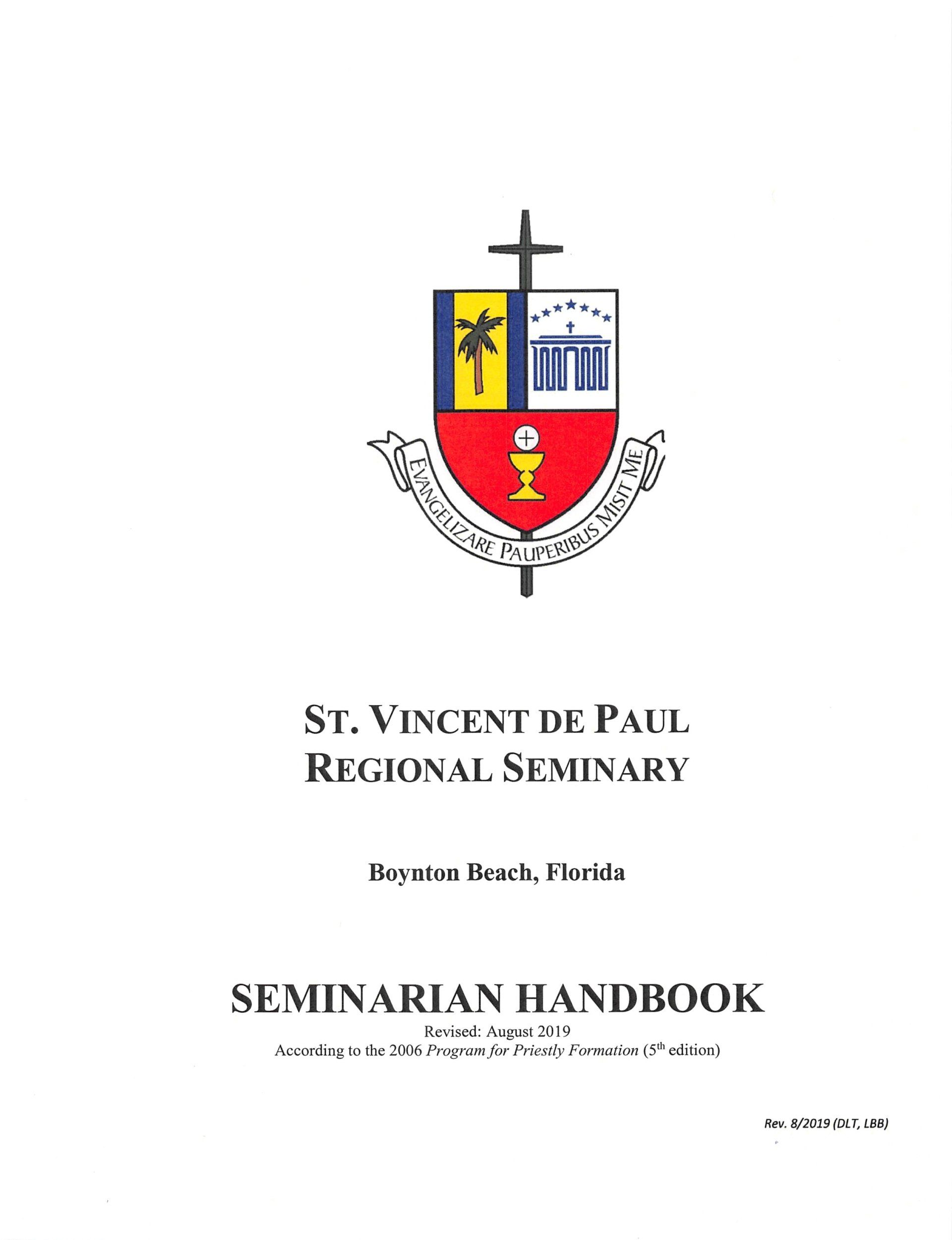 Cover Page of the Seminarian Handbook