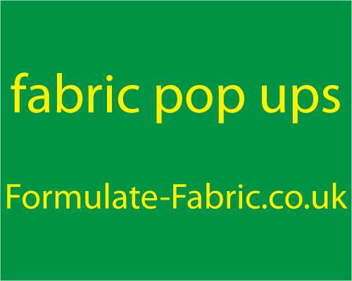 Formulate fabric pop up