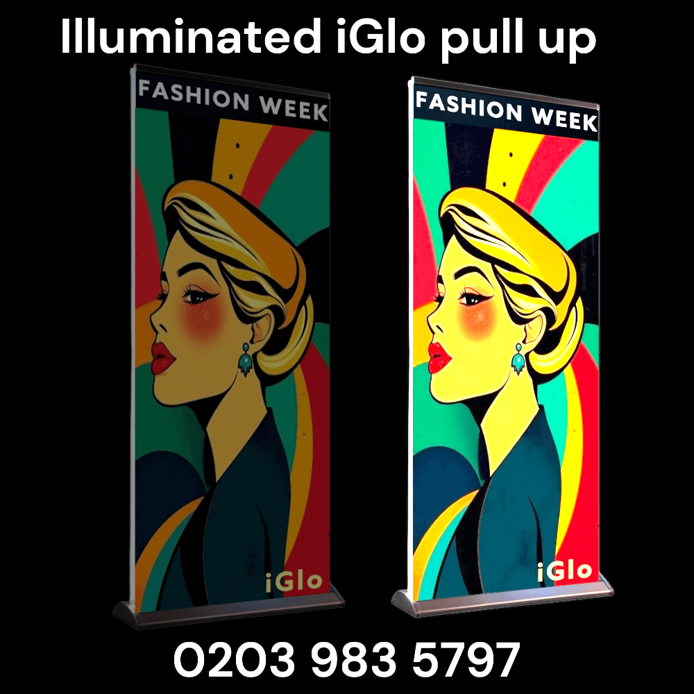 led banner stand lightbox