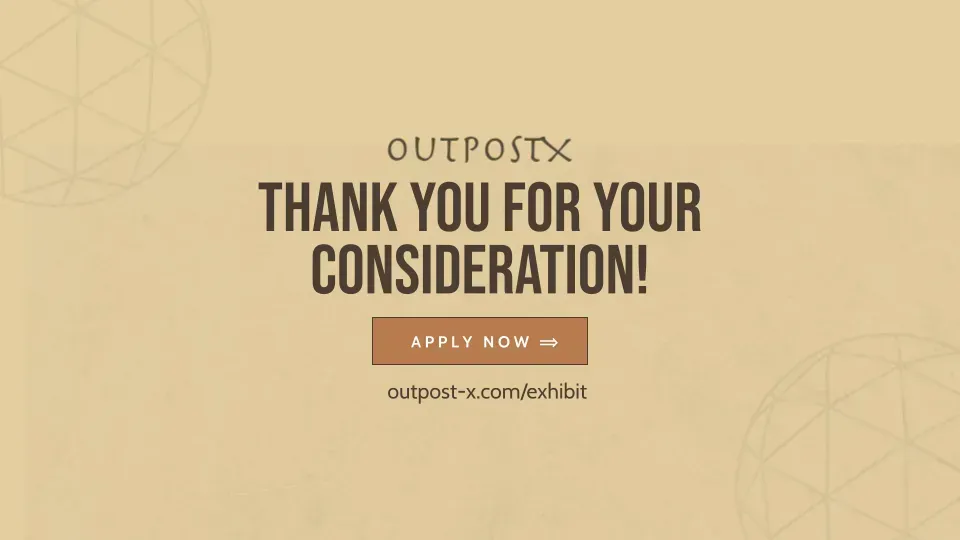A banner that says `` thank you for your consideration ! ''